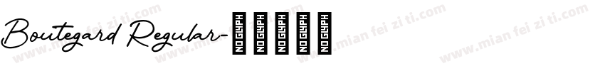 Boutegard Regular字体转换